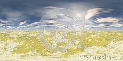 Hdri, simple landscape, earth and sky Stock Photo