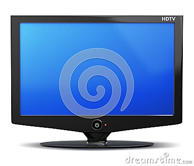 HDTV television screen Cartoon Illustration