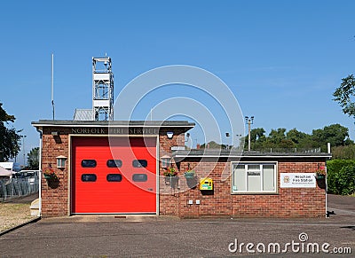 Heacham Fire Station, Norfolk Editorial Stock Photo