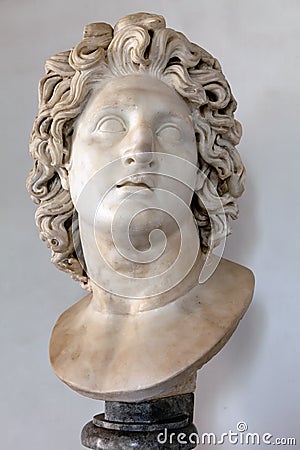 Head of Alexander the Great Stock Photo