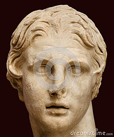 Head of Alexander the Great Editorial Stock Photo