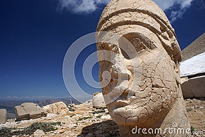 Head of antique statue Stock Photo