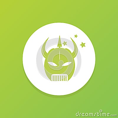 head armor. Vector illustration decorative design Vector Illustration