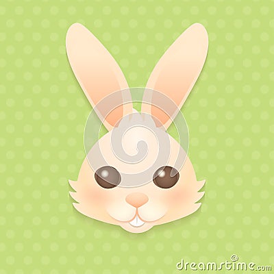 Head of bunny Vector Illustration
