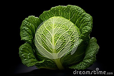 head of cabbage. Generative AI Stock Photo