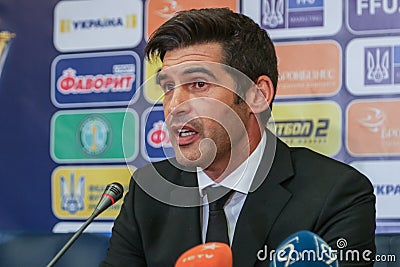 Head coach of FC Shakhtar - Paolo Fonseca Editorial Stock Photo