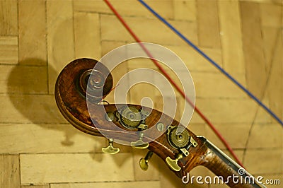 Head of Double Bass; Abbey Road Studios, London Stock Photo