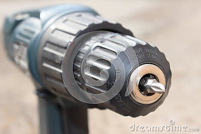 Head of drill machine Stock Photo