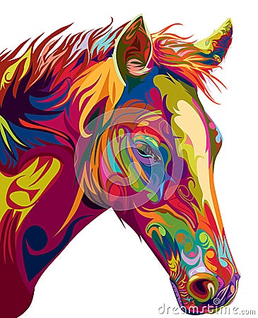 Head horse vector Vector Illustration