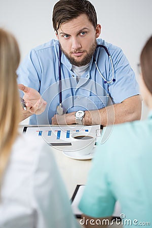 Head of hospital department Stock Photo