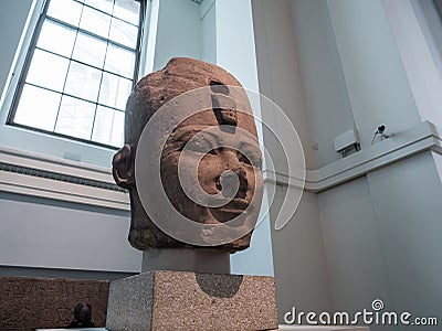 Head of King Thutmose I, 18th Dynasty. Egypt. Editorial Stock Photo