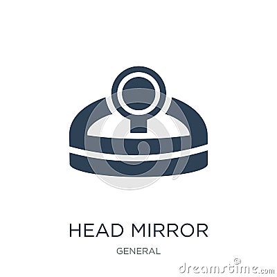 head mirror icon in trendy design style. head mirror icon isolated on white background. head mirror vector icon simple and modern Vector Illustration