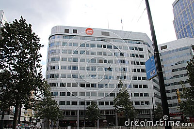 head office of the electronic retail shops Coolblue at the Weena in Rotterdam the Netherlands Editorial Stock Photo