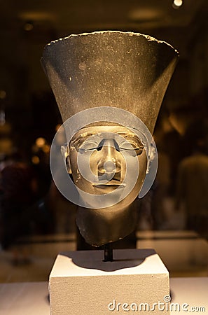 Head of Pharaoh of ancient Egypt Userkaf Editorial Stock Photo