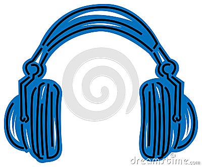 Head phone Vector Illustration