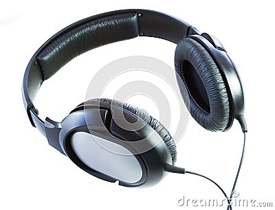 Head phones Stock Photo