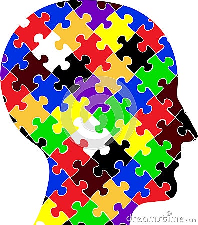 Head puzzle Vector Illustration