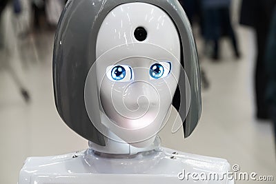 The head of robot Stock Photo