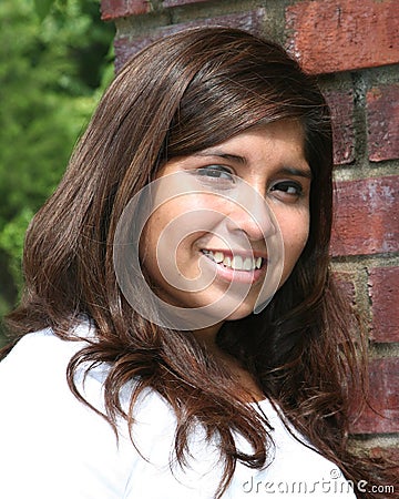 Head shot of a hispanic teenage girl Stock Photo