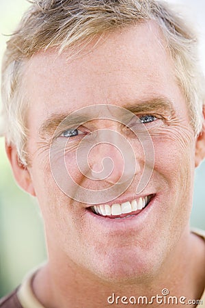 Head shot of man Stock Photo