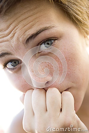 Head shot of woman Stock Photo