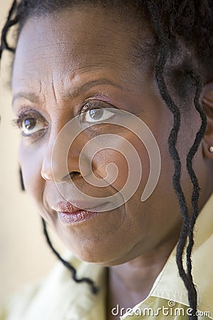 Head shot of woman Stock Photo