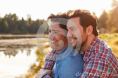 Head And Shoulders Shot Of Romantic Male Gay Couple Stock Photo