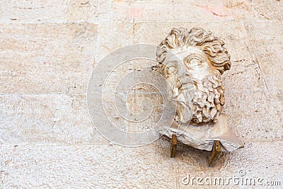 Head of Triton from Odeon Stock Photo