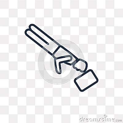 Headfirst to Water vector icon isolated on transparent background, linear Headfirst to Water transparency concept can be used web Vector Illustration