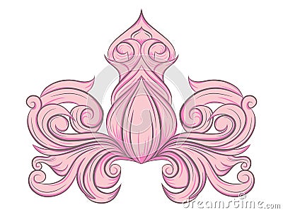 headgraphic patterns and ornaments Vector Illustration