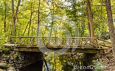 Headless Horseman Bridge - Sleepy Hollow, NY Stock Photo