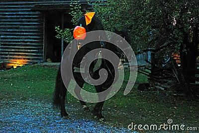 The headless horseman in Sleepy Hollow, New York Editorial Stock Photo