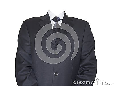 Headless Isolated businessman Stock Photo