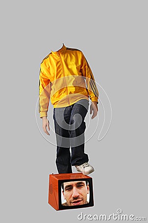 Headless man Stock Photo