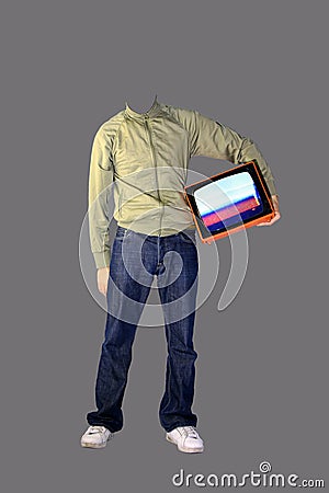 Headless man Stock Photo