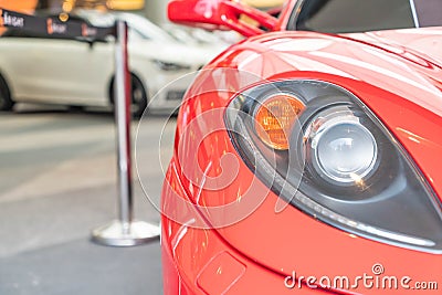 Headlight lamp car Stock Photo