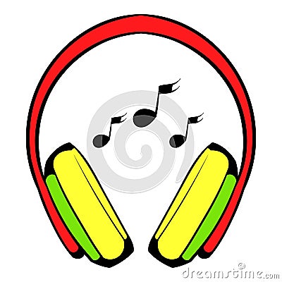 Headphone icon, icon cartoon Vector Illustration