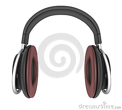 Headphone isolated Stock Photo
