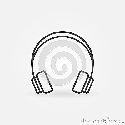 Headphone linear icon Vector Illustration