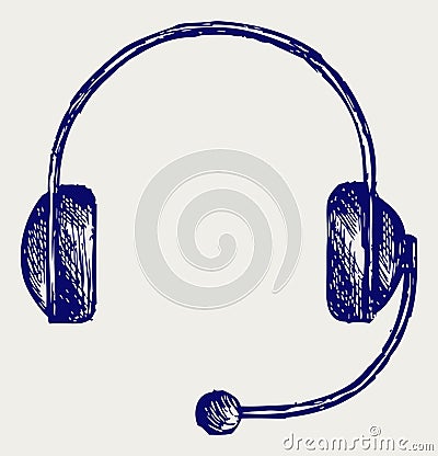 Headphones Vector Illustration