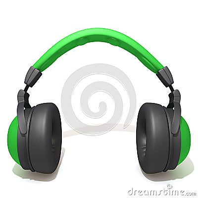 Headphones 3d illustration Cartoon Illustration