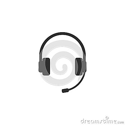 Headphones or headset icon vector isolated 5 Stock Photo