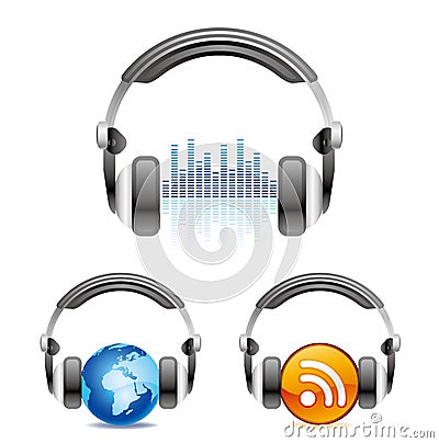 headphones icon Vector Illustration