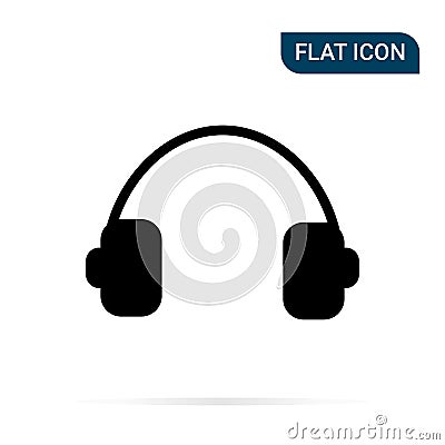 Headphones icon Vector Illustration