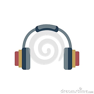 Headphones icon. Element for design Vector Illustration