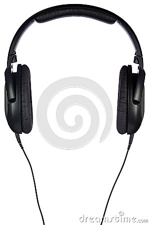 Headphones isolated on white Stock Photo