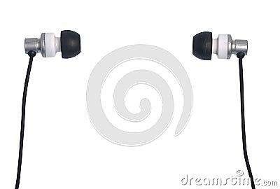 Headphones isolated on white Stock Photo