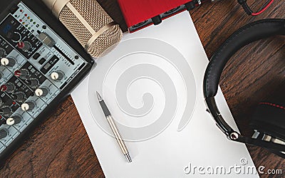 Songwriting concept Stock Photo