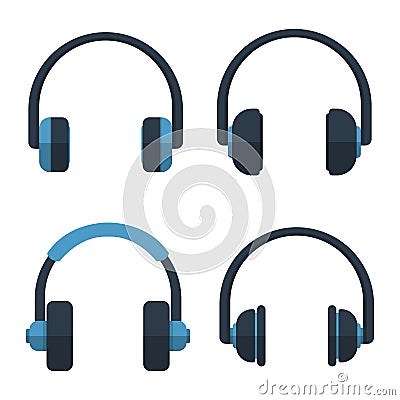 Headphones vector design illustration Vector Illustration