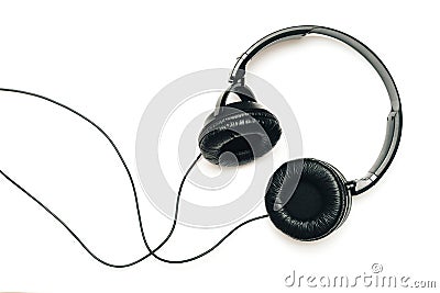 Headphones on white background Stock Photo